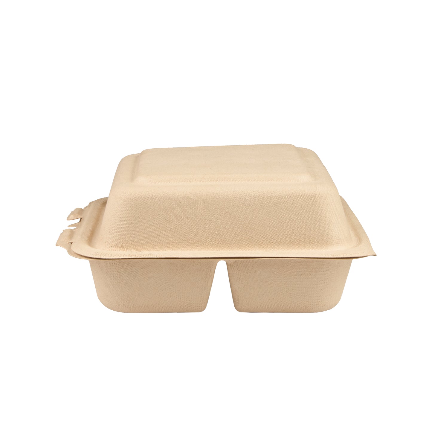 Wheat Straw Clamshell 8 inch Three Compartment Clamshell